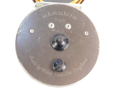 A Hardy Marquis #10 alloy fly reel, with spare spool and two floating lines. - 3