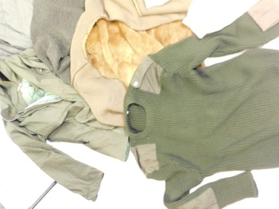 Two fishing coats, together with various fishing clothing, including socks, jumpers, etc. (1 bag and loose) - 3