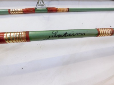 A Winfield Beachcaster rod, and other rods, to include a Daiwa three piece fibre glass float rod, another Beachcaster, spinning rods, etc. (7) - 4