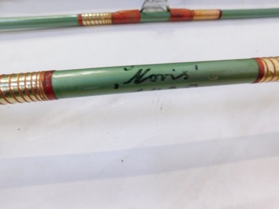 A Winfield Beachcaster rod, and other rods, to include a Daiwa three piece fibre glass float rod, another Beachcaster, spinning rods, etc. (7) - 6