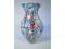 A Murano glass baluster vase in the Millefiori style