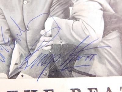 The Official Beatles Fan Club black and white photograph, bearing blue biro signatures, 10cm x 14cm. Provenance ABC Cinema, Huddersfield, 29th November 1963, given out from the dressing room and signed by staff and crew. - 5