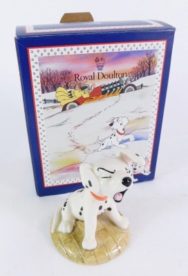 A Royal Doulton One Hundred and One Dalmations figure, Penny Yawning PM2, 8cm high, boxed. - 4