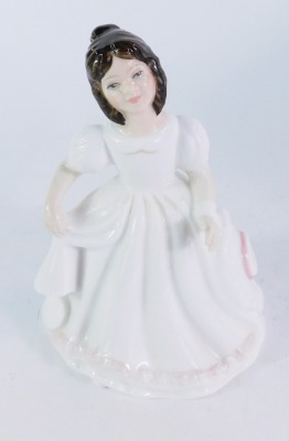 A Royal Doulton porcelain figure modelled as Amanda, Exclusive Collector's Club Edition, HN3635, 13cm high, boxed. - 4