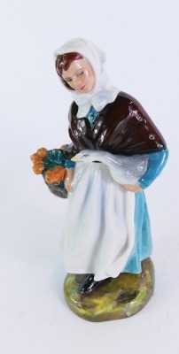 A Royal Doulton porcelain figure modelled Country Lass, HN1991, 19cm high. - 3