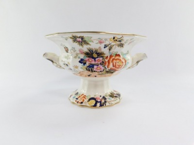 A group of ceramics, comprising a Minton Haddon Hall pattern sugar bowl, a Spode Regency pattern sugar bowl, a Mason's Mandarin pattern comport, a pair of Royal Worcester Rhapsody pattern tureens, and a pair of Royal Worcester Rhapsody pattern flan dishes - 5