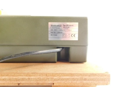 A Proxxon variable speed electric fret saw, type D5 230/E. - 3