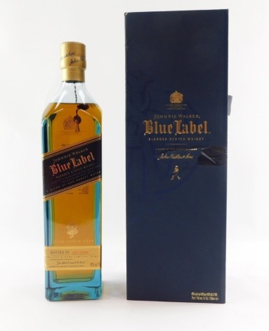 A Johnnie Walker Blue Label Blended Scotch Whisky, boxed.