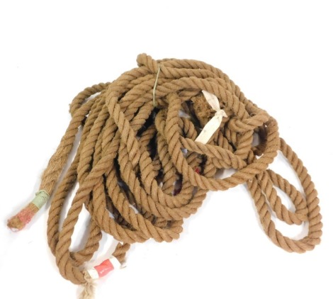 A vintage tug of war rope.