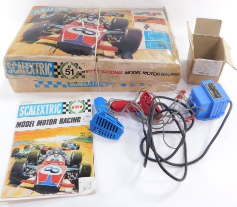 A Scalextric International Model Motor Racing Set 51, cased set.