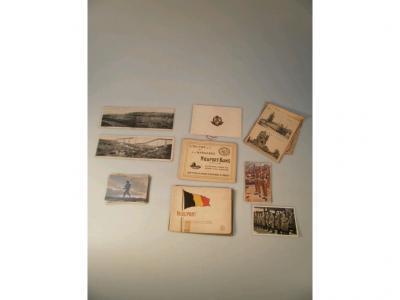 A collection of predominantly First War postcards