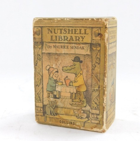 Maurice Sendak. Nutshell Library by Collins, four book set, to comprising One With Johnny, Chicken Soup with Rice, Alligators All Round and Pierre, 10cm high, in a printed cardboard slip case.