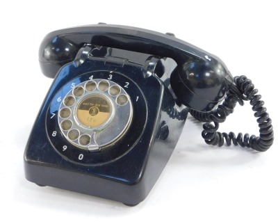 A black dial telephone, Property of Telephoen Rentals Limited, NI 900 E64