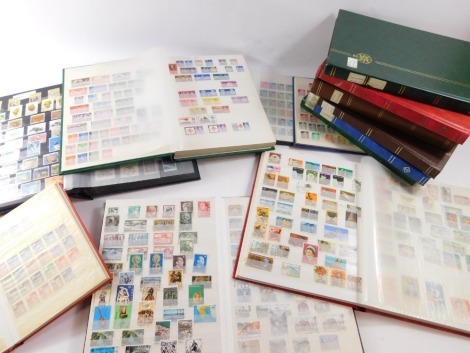 Philately. GB definitives and commemoratives, Australia, the Americas, Europe, Empire and Commonwealth, Germany, New Zealand, South Africa, Canada, etc., in various albums and stock books. (a quantity)