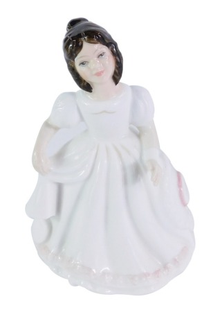 A Royal Doulton porcelain figure modelled as Amanda, Exclusive Collector's Club Edition, HN3635, 13cm high, boxed.