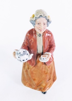 A Royal Doulton porcelain figure modelled as Tea Time, HN2255, 19cm high.