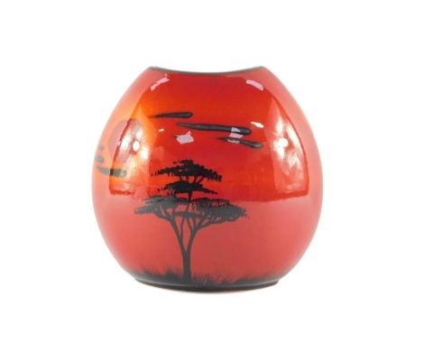 A Poole Pottery African Sky vase, 19cm high.