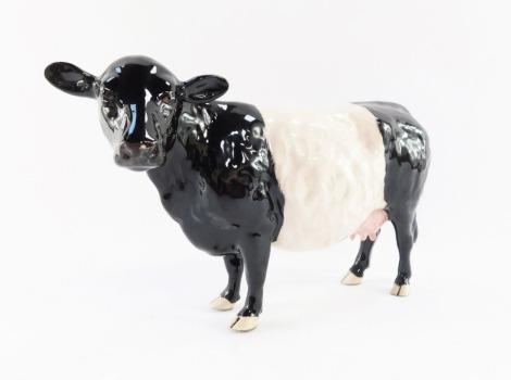 A Beswick Belted Galloway cow, model 4113A, 15cm high.