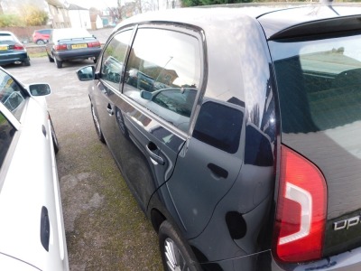 A Volkswagen Up!, registration FV15 PZL, first registered 29th May 2015, 1 previous owner, manual, petrol, black, V5 present, MOT expired November 28th 2021, odometer mileage 2,584. To be sold upon instructions from the Executors of Roger Terence Corkery - 33