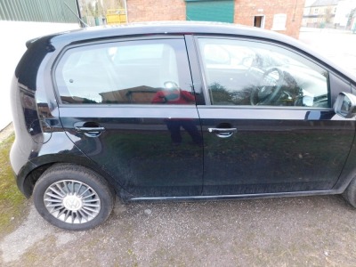 A Volkswagen Up!, registration FV15 PZL, first registered 29th May 2015, 1 previous owner, manual, petrol, black, V5 present, MOT expired November 28th 2021, odometer mileage 2,584. To be sold upon instructions from the Executors of Roger Terence Corkery - 34