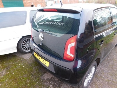 A Volkswagen Up!, registration FV15 PZL, first registered 29th May 2015, 1 previous owner, manual, petrol, black, V5 present, MOT expired November 28th 2021, odometer mileage 2,584. To be sold upon instructions from the Executors of Roger Terence Corkery - 35