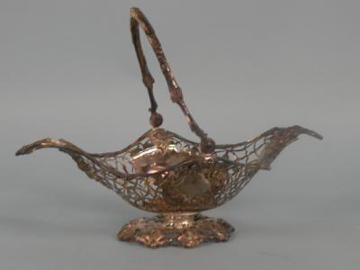 A Victorian pierced silver basket