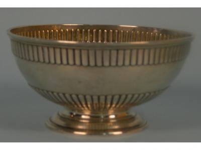 A Victorian silver bowl