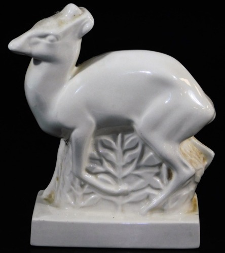 A John Skeaping for Wedgwood Art Deco figure of a deer, 20cm high.