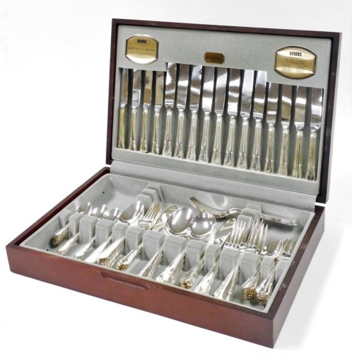 A Viners Guild Silver Collection Dubarry Classic canteen of cutlery one hundred pieces in a fitted