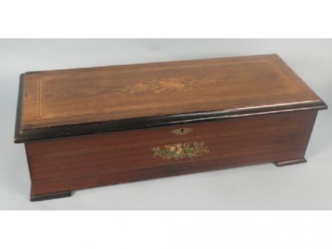 A late 19thC Swiss musical box