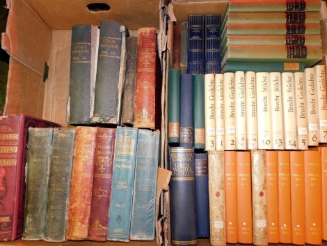 A quantity of books, to include Strand Magazine, various volumes, German publications, to include Brecht Gedichete, Works of Schiller, books of history, etc. (2 boxes)