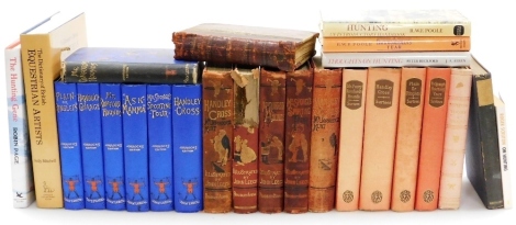 A group of hunting and shooting books, set of John Leech Hounds novels, Jorrocks Editions, Surtees novels, Equestrian Artists guides, etc. (a quantity) We have specific instructions form the vendor to sell without reserve