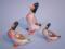 A graduated set of three Beswick mallards