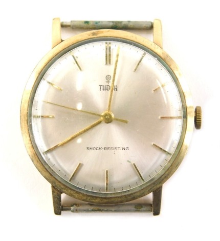 A gentleman's Rolex Tudor wristwatch, mid 20thC, with 3.5cm diameter dial, baton numerals and pointers, with associated strap.