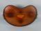 An Edwardian mahogany kidney shaped tray inlaid to the centre with a tray