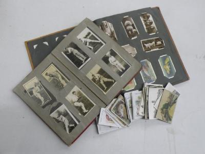 Various cigarette cards to include football