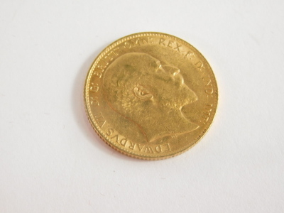 An Edward VII gold full sovereign, 1909. - 4