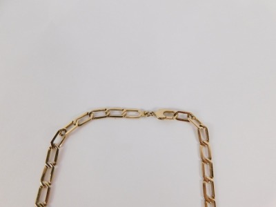 A 9ct gold Figaro necklace, 51cm long, 19.9g. - 6