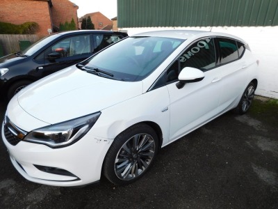 A Vauxhall Astra Special Edition, reg. FR19 STX, manual, in white, registered miles 1,440, 1400cc petrol, no past MOT history due to year of manufacture, no V5 present. first registered 29/06/2019. To be sold upon instructions from the executors of June J - 10