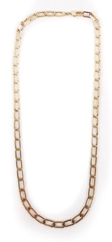 A 9ct gold Figaro necklace, 51cm long, 19.9g.