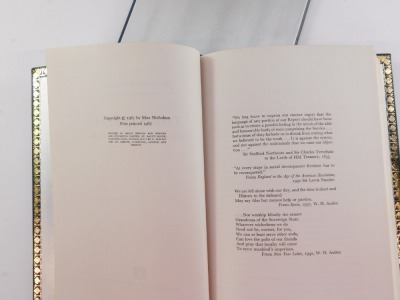 Books: Anthony Sampson, Anatomy of Britain Today; D C Watt, A History of The World In The 20th Century; Max Nicholson, The System, 3 vols, gilt tooled blue leather, first editions, published by Hodder & Stoughton, London 1967, in a blue slip case, gilt de - 5