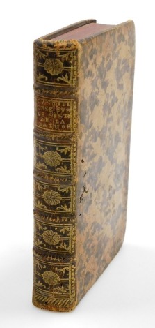 Castillon de (M.J.). Observations Sur Le Livre Intitule Systeme de La Nature, with marbled leather boards and gilt tooling, published by G.J.Decker, Berlin, 1771.