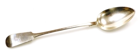 A William IV Scottish silver fiddle pattern basting spoon, Edinburgh 1835, 3½oz, 31cm long.