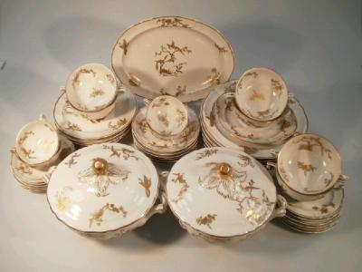 A Limoges Bernardaul pattern part dinner service