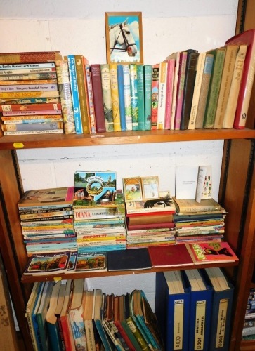 Various books, fiction, non fiction, children's books, The Whipland, High Citadel, Blyton (Enid) Five Are Together Again, etc. (3 shelves)