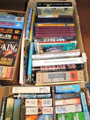 Various books, fiction, non fiction, to include Shakespeare (William) Tragedies volume two, modern paperbacks, Great American Pin Up, Treasures In Your Home, Town Tours in Britain, etc. (contents under one table) - 5