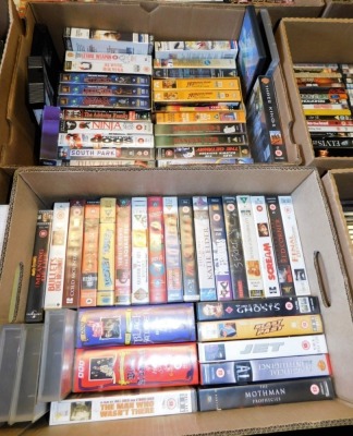 Various VHS tapes, DVDs, etc., to include Shrek 2, Star Wars The Empire Strikes Back, John Carter, Series of Unfortunate Events, Scream, etc. (6 boxes) - 3