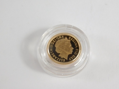 An Elizabeth II gold proof half sovereign, 2002, in outer case with paperwork. - 3