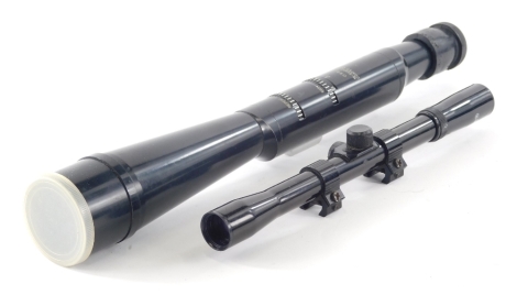 Orbit 16-50X50mm zoom rifle scope, 36cm long and another partially cased. (2)