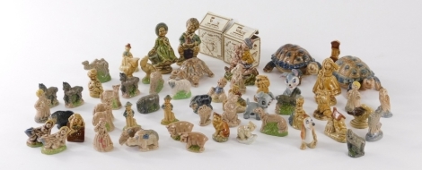 Various Wade Whimsies, to include Disney, Lady And The Tramp figures, 4cm high, Bear Ambitions, and other, some boxed. (a quantity)